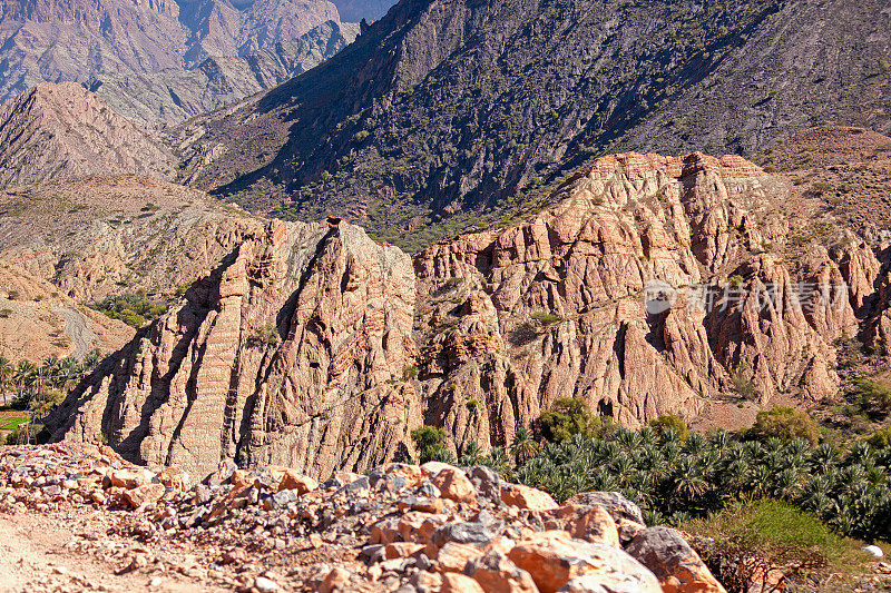 Al Hajar山脉的山峰